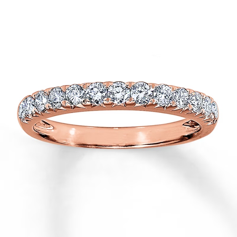 Previously Owned Diamond Anniversary Band 1/2 ct tw Round-cut 14K Rose Gold