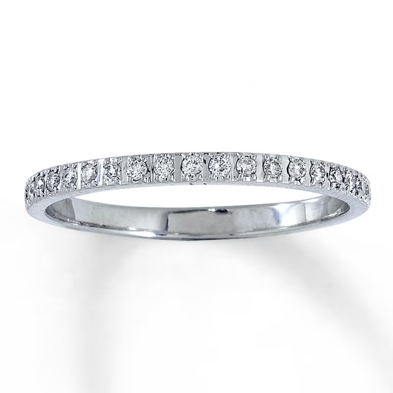Previously Owned Diamond Anniversary Band 1/5 ct tw Round-cut 14K White Gold