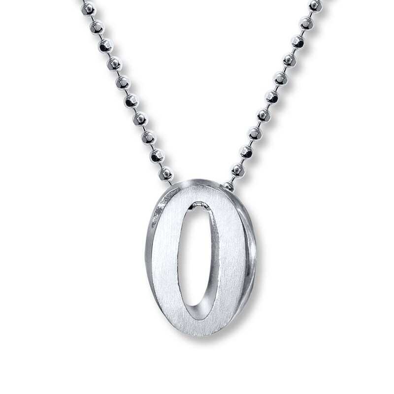 Alex Woo Necklace Number 0 Sterling Silver